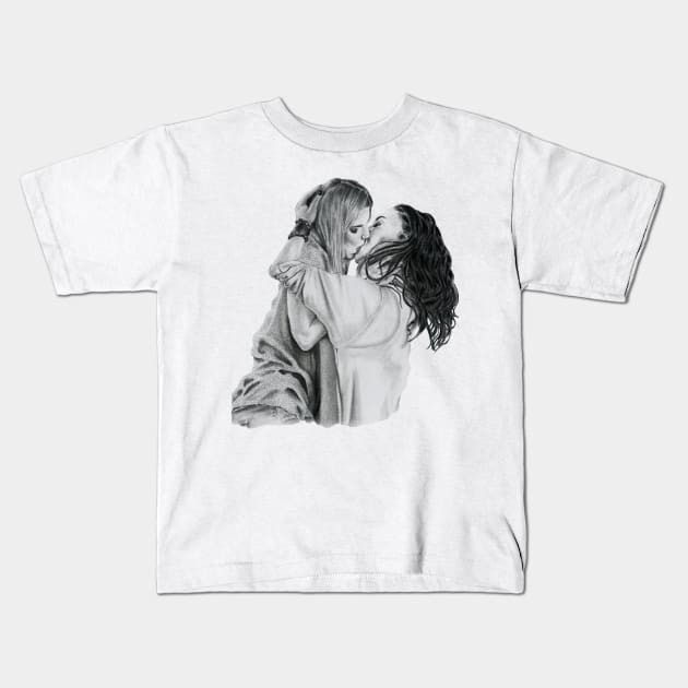 Carmilla - Hollstein Pencil Fanart Kids T-Shirt by CriSan